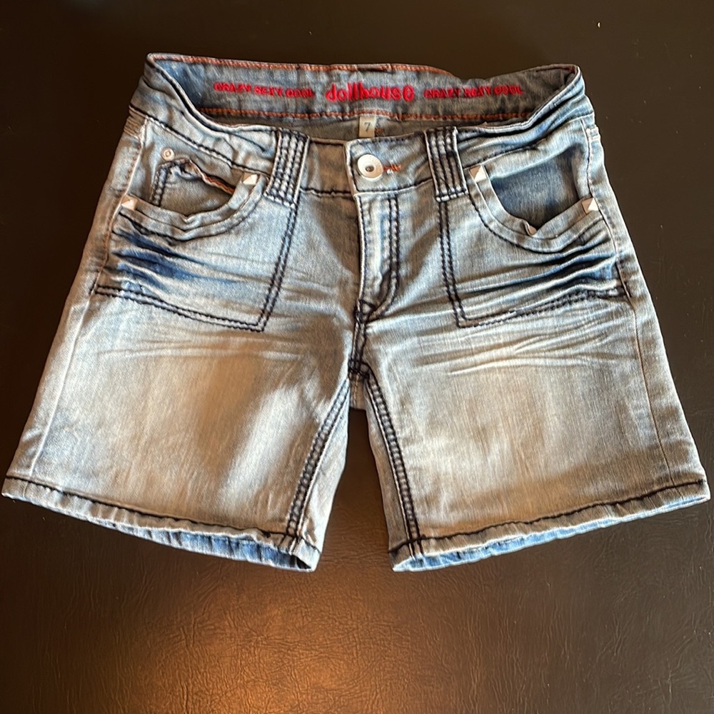 Dollhouse Longer Blue Jean Shorts - Size 7 Juniors